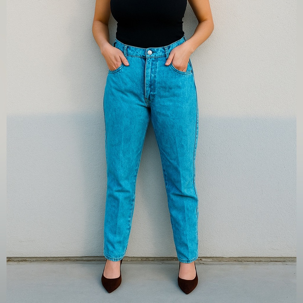 Sundance Vintage Blue High-Waisted Jeans